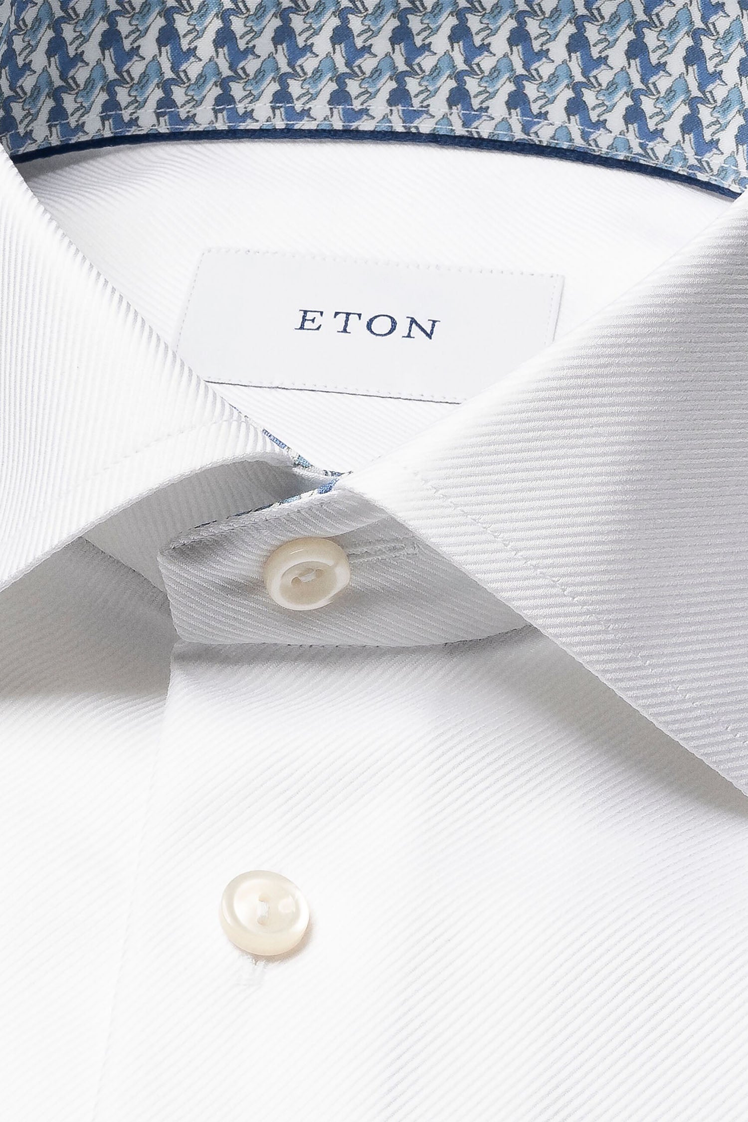 ETON | Twill Shirt Inner Fox & Hare | White