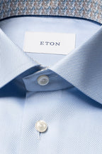 ETON | Twill Shirt Inner Fox & Hare | Blue