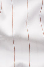 ETON | Pinstripe Shirt | Rust & White