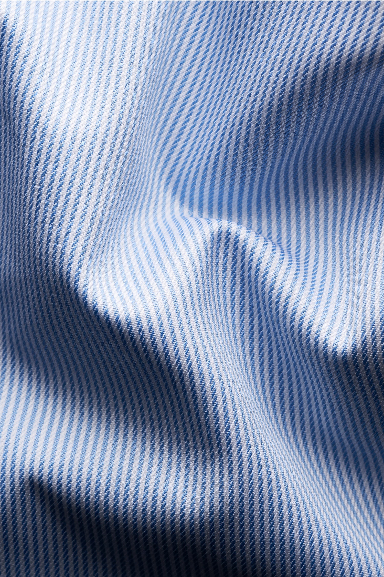 ETON | Stripe Shirt With Inner Floral | Blue