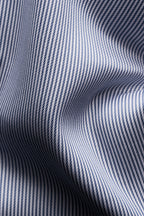 ETON | Contemporary Fit Stripe Shirt With Inner Floral | Dark Blue