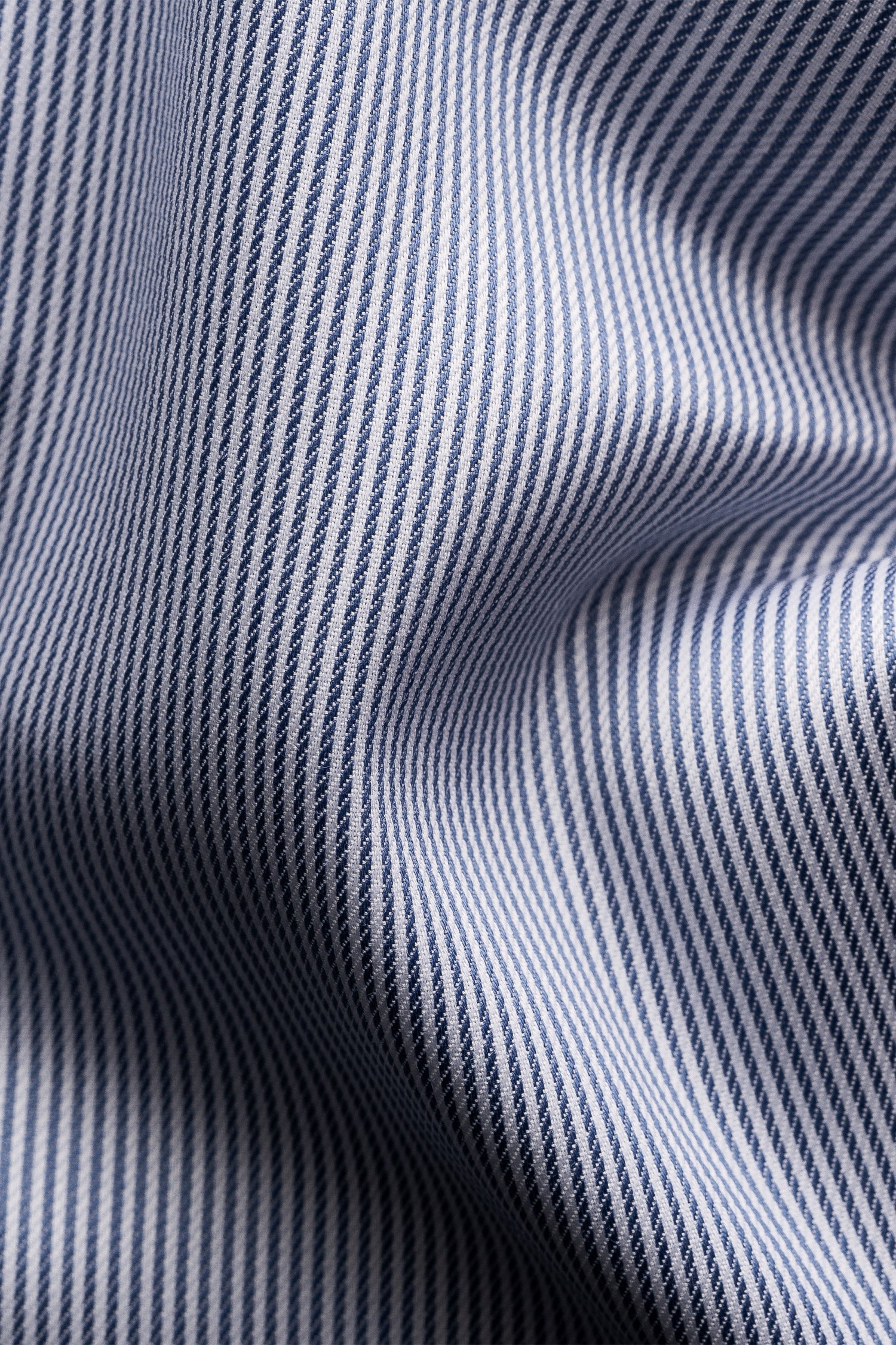 ETON | Contemporary Fit Stripe Shirt With Inner Floral | Dark Blue