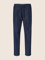 JACOB COHEN | Daniel Carrot Fit Drawstring Trousers | Dark Denim