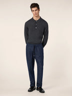 JACOB COHEN | Daniel Carrot Fit Drawstring Trousers | Dark Denim