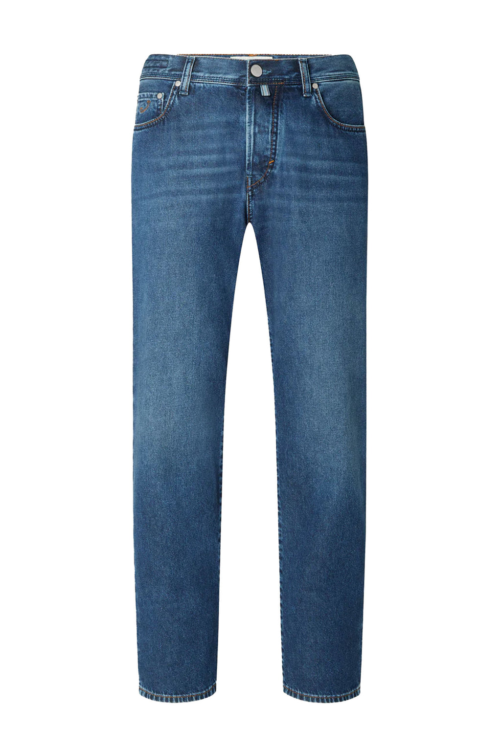 JACOB COHEN | Edo Regular Straight Jeans | Mid-Blue Denim