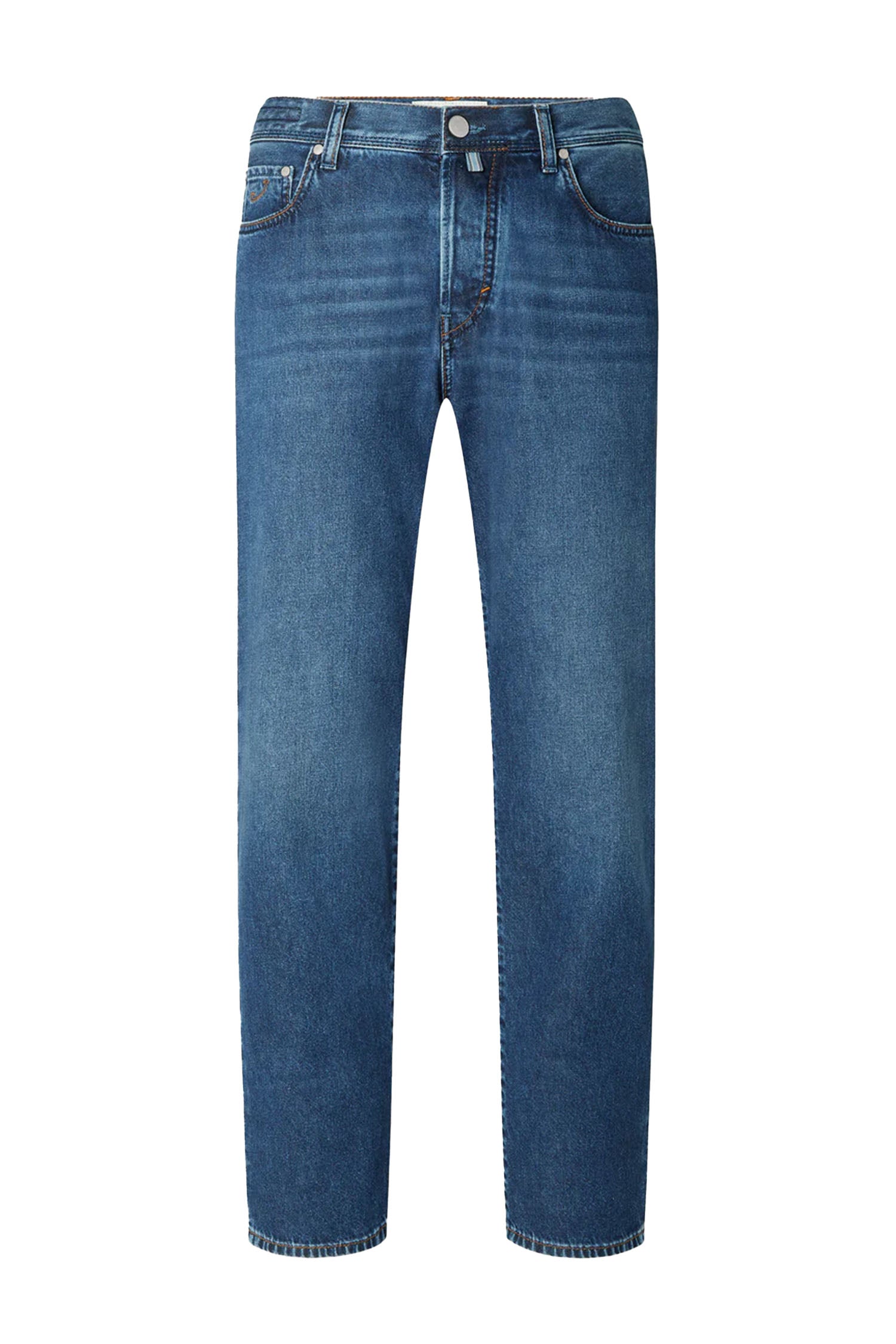 JACOB COHEN | Edo Regular Straight Jeans | Mid-Blue Denim
