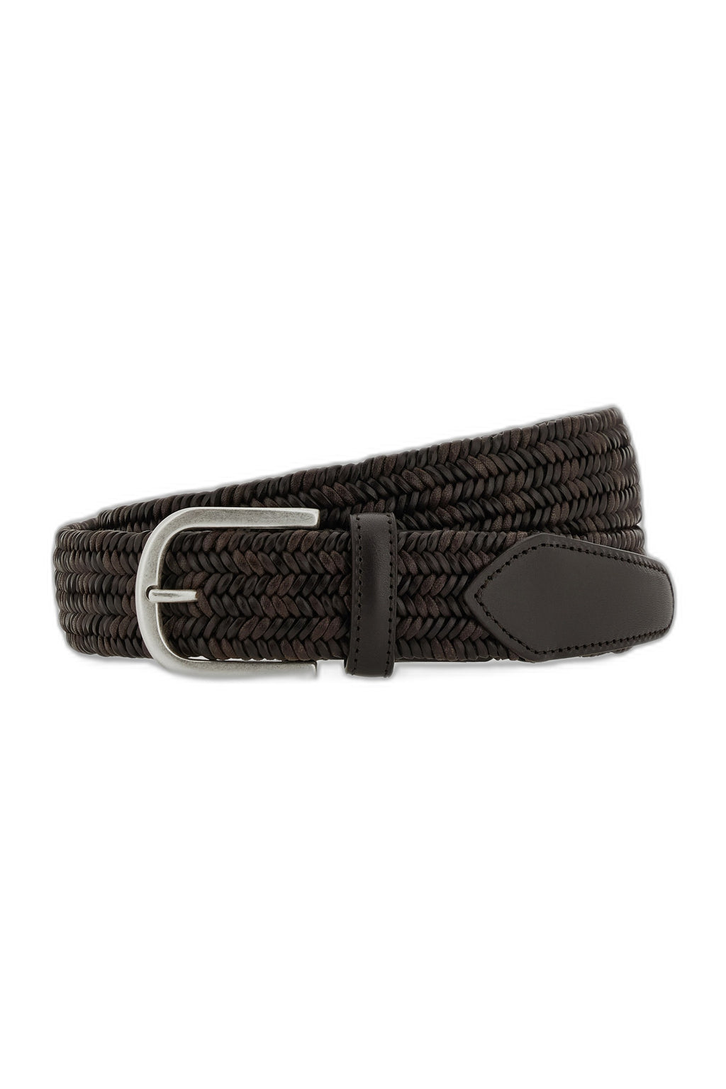 CANALI | Two-Tone Belt | Dark Brown