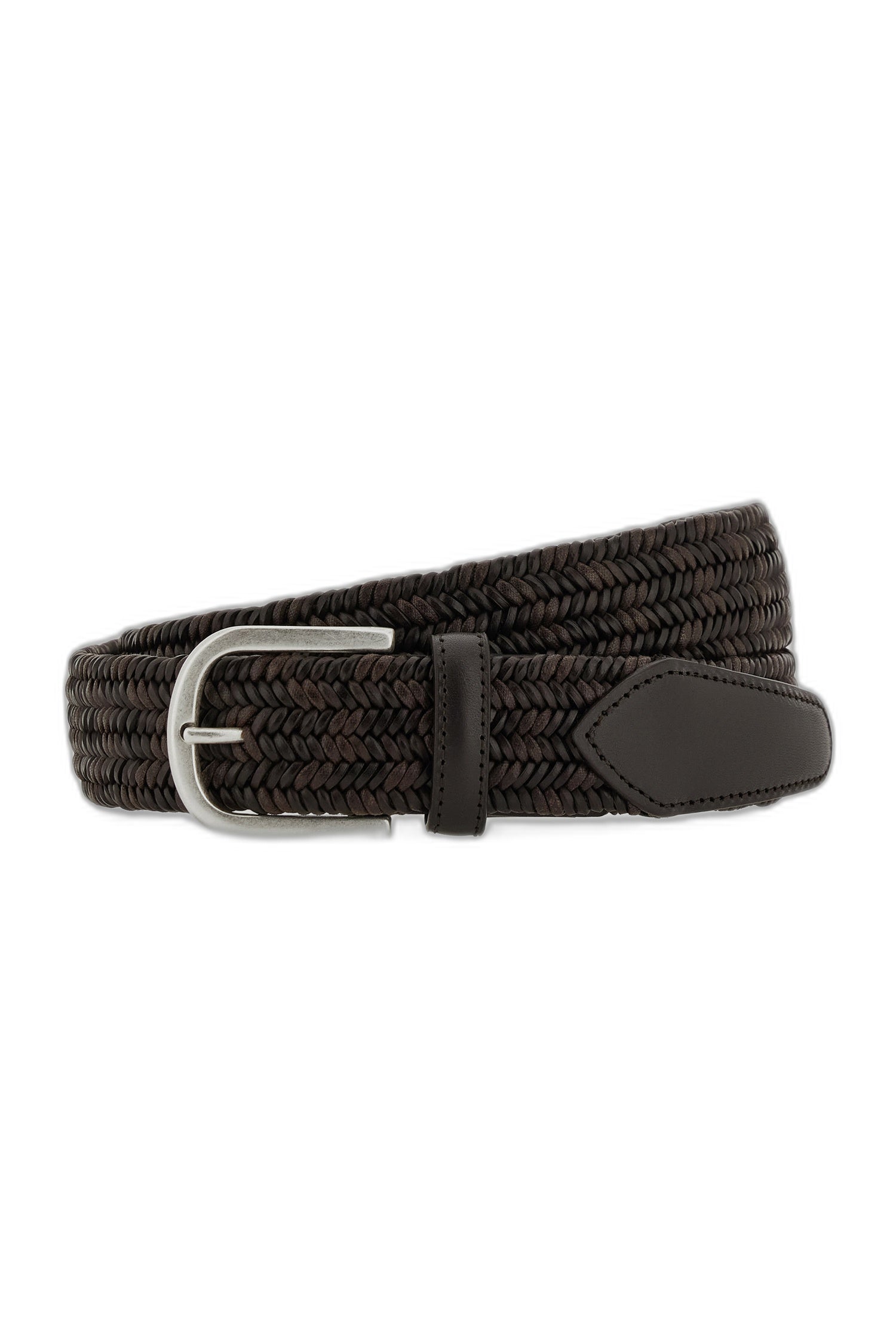 CANALI | Two-Tone Belt | Dark Brown