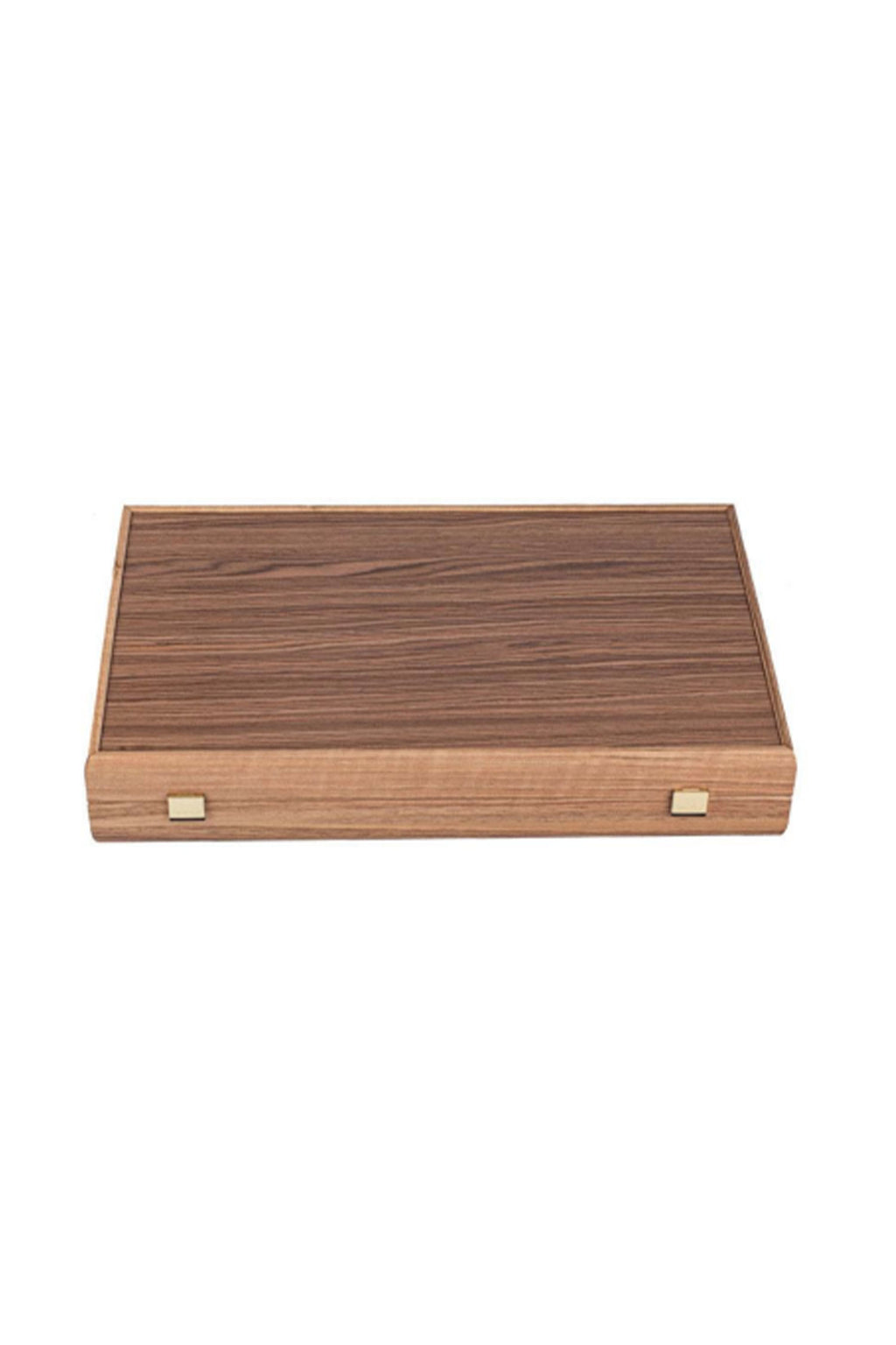 MANOPOULOS | Backgammon Set Blue Inlay 48X30cm | Brown