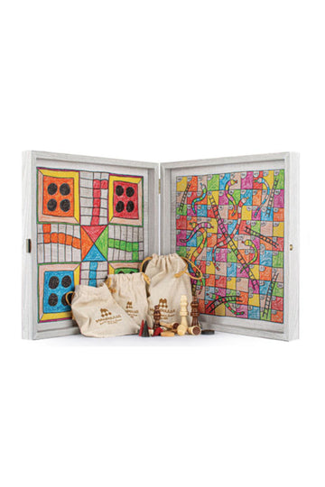 MANOPOULOS Multicolour 4-In-1 Combo Games Set
