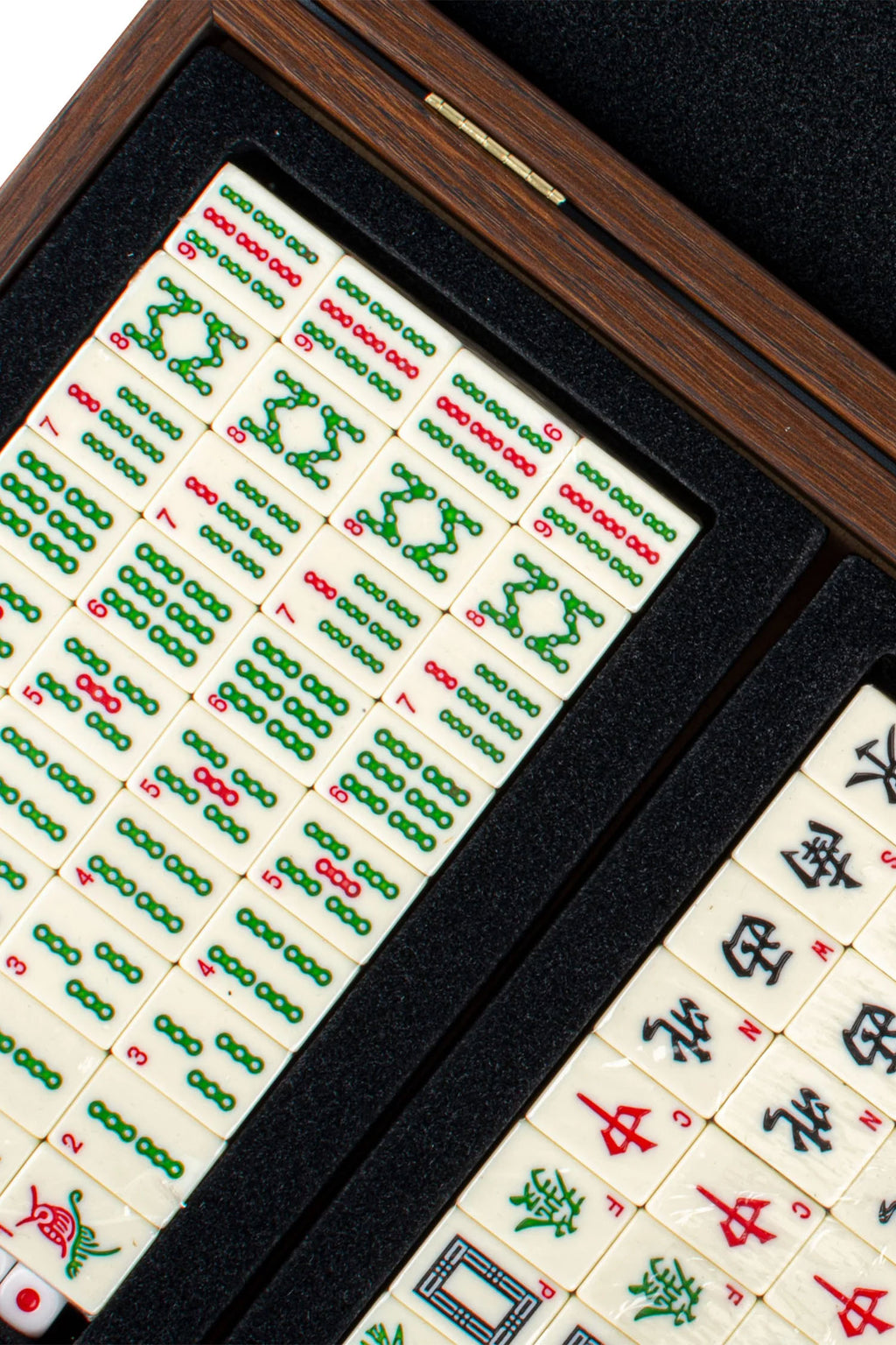 MANO GAMES MAHJONG STRAW WOODEN CASE 31x24