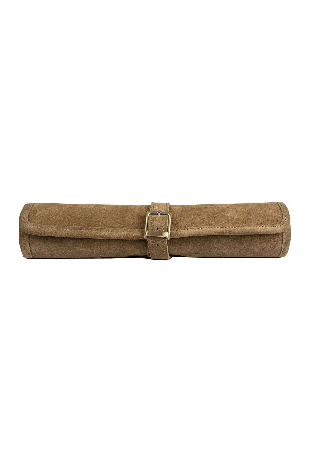 MANOPOULOS | Leather Travel Backgammon Set | Khaki Brown