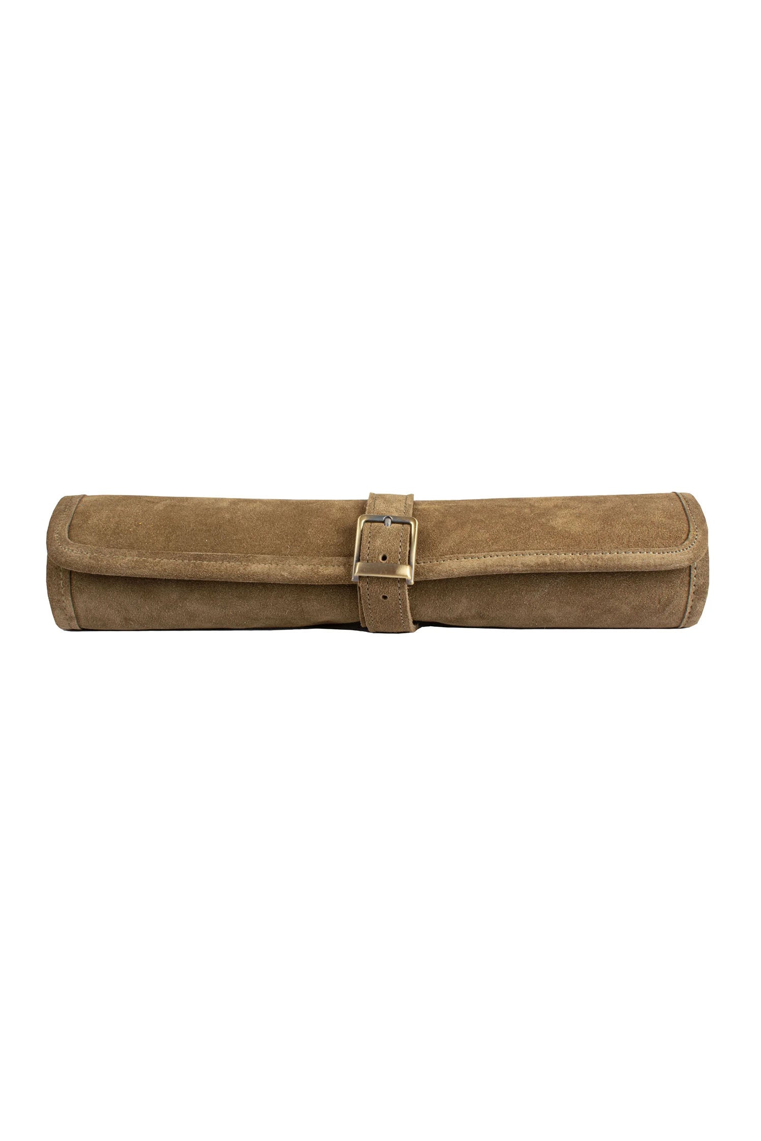 MANOPOULOS | Leather Travel Backgammon Set | Khaki Brown