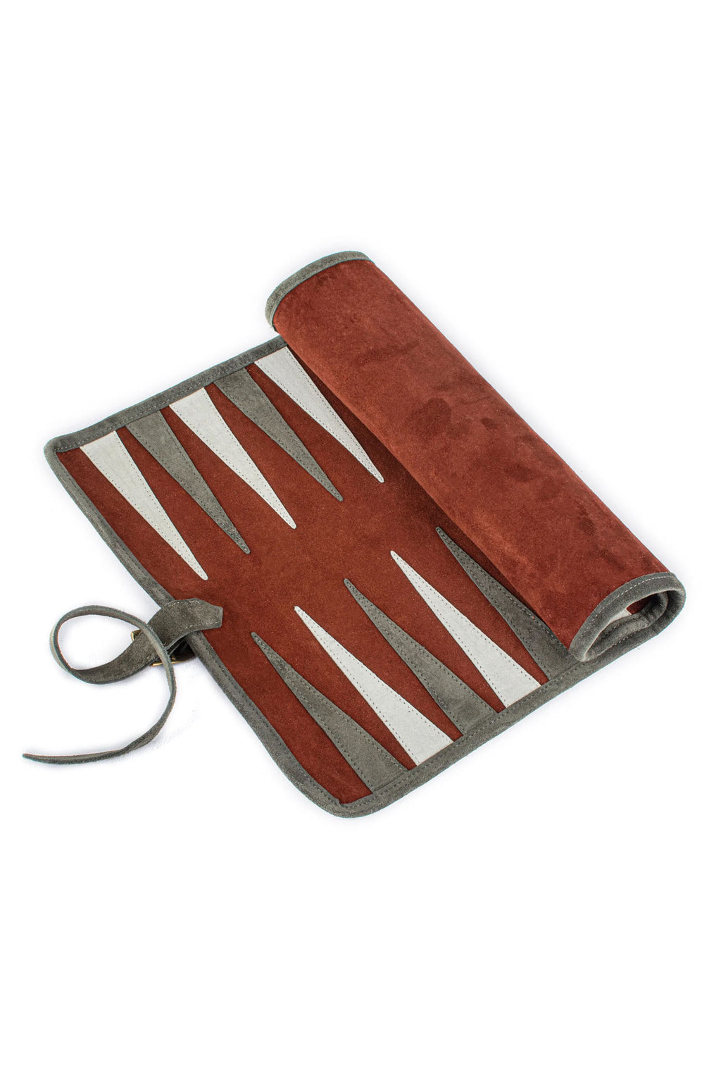 MANOPOULOS | Leather Travel Backgammon Set | Maroon