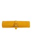 MANOPOULOS | Leather Travel Backgammon Set | Mustard