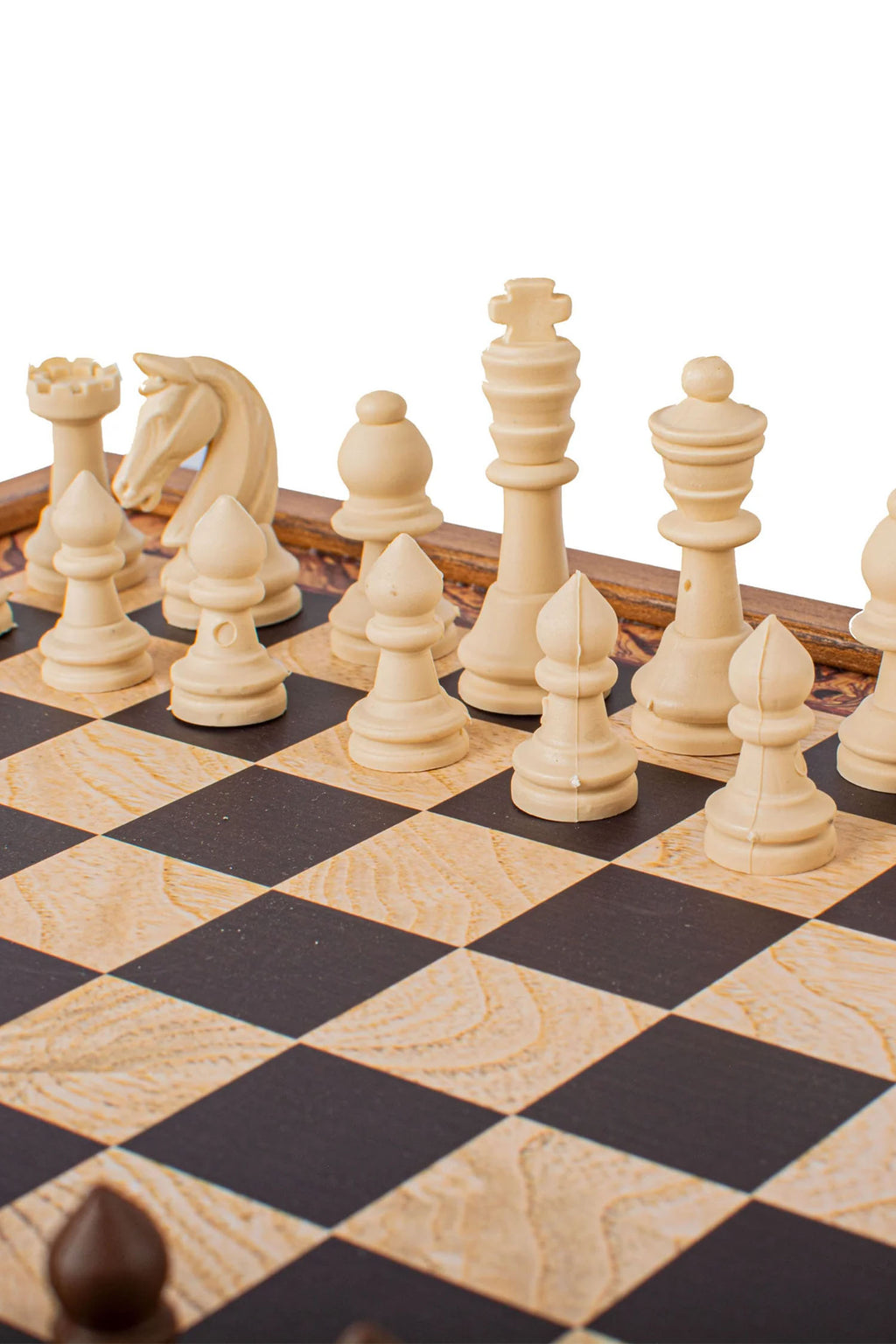 MANOPOULOS | 2-In-1 Combo Games Set 27X27cm | Walnut