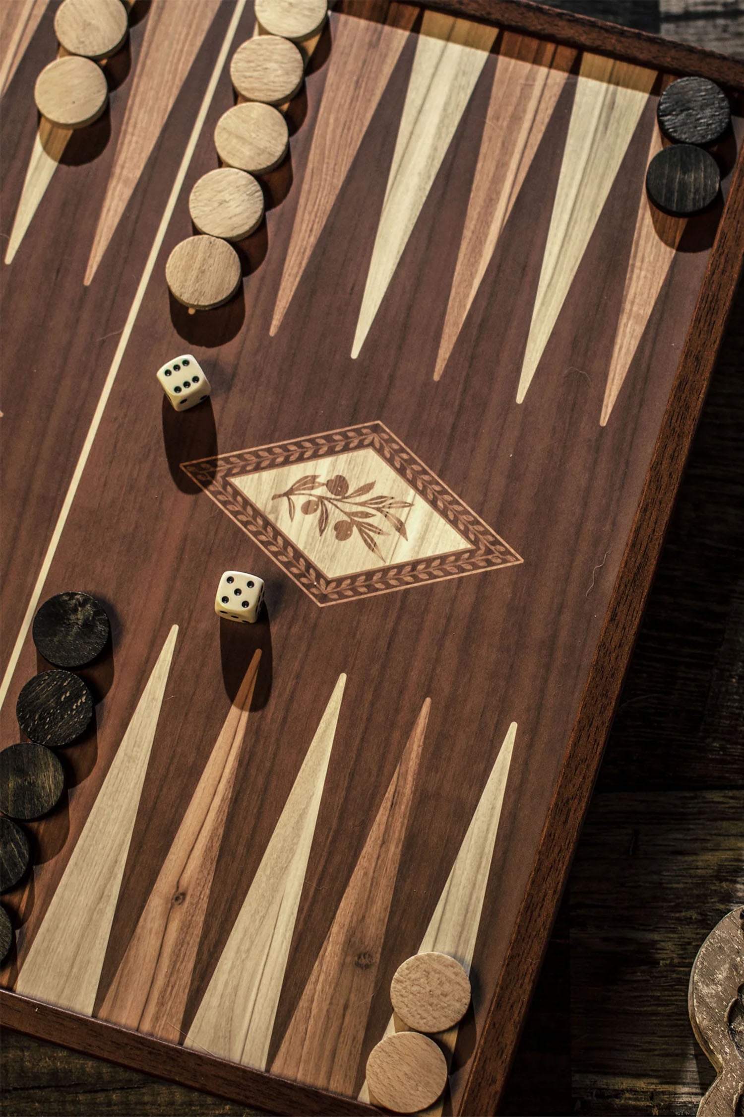 MANOPOULOS | 2-In-1 Combo Games Set 41X41cm | Walnut