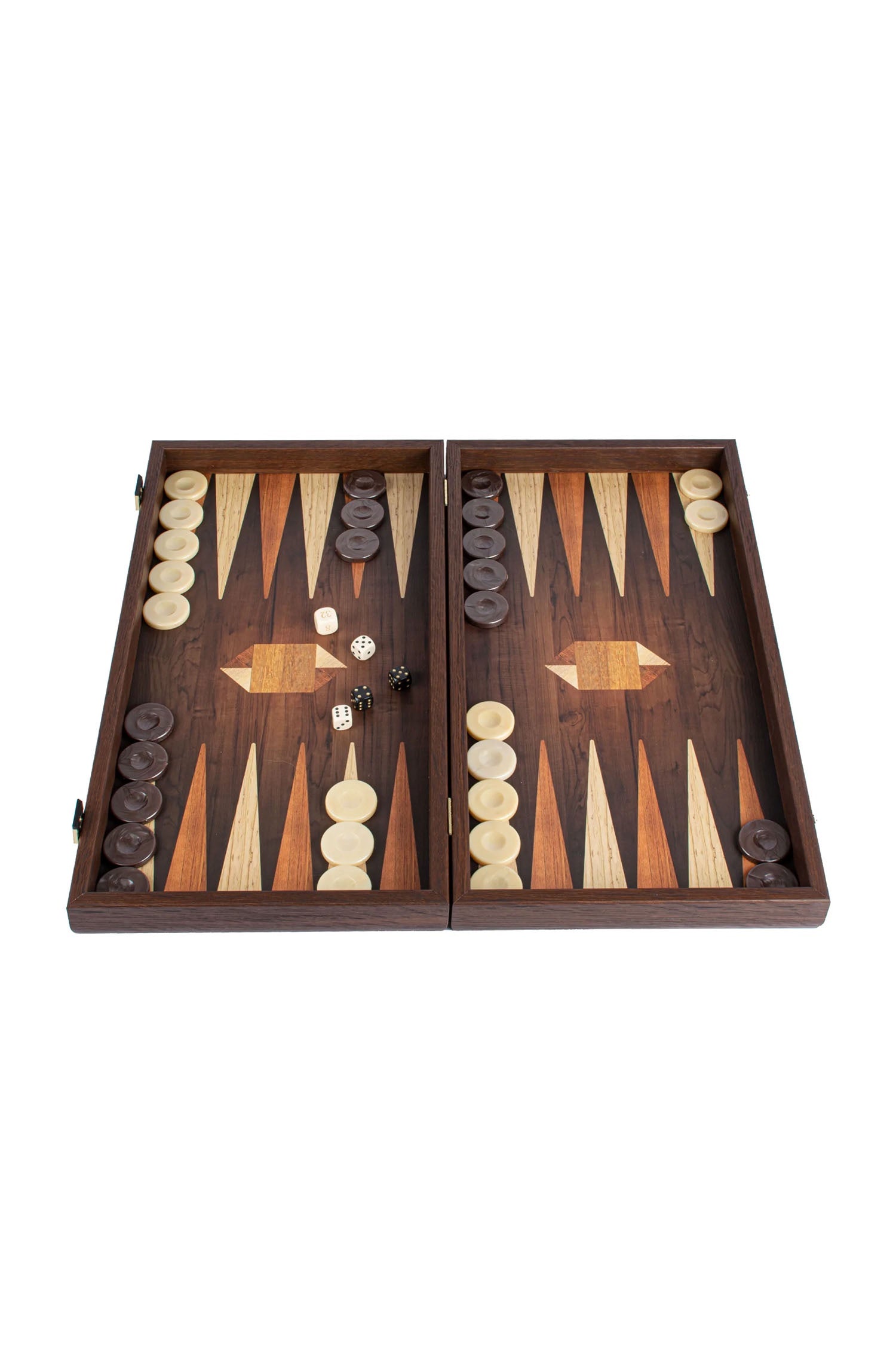 MANOPOULOS | Backgammon Set 48X26cm | Geometric Wood
