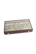 MANOPOULOS | Backgammon Set 48X26cm | Green Pattern