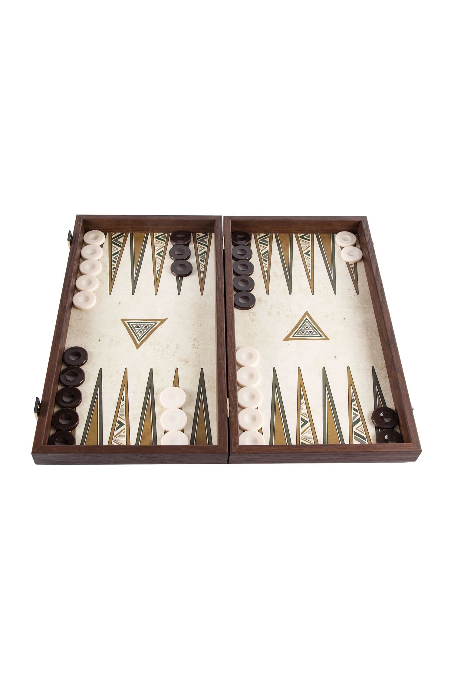 MANOPOULOS | Backgammon Set 48X26cm | Green Pattern