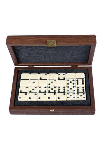 MANOPOULOS Walnut Case Dominos