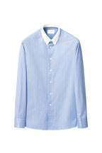ETON | Pin Collar Stripe Shirt | Blue Stripe