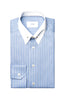 ETON | Pin Collar Stripe Shirt | Blue Stripe