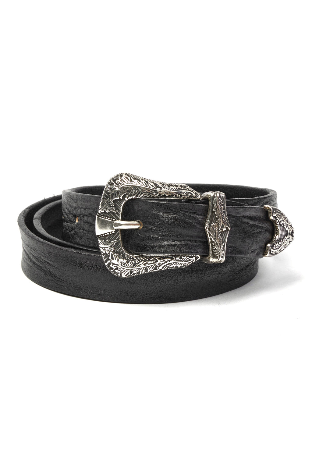 MITCHELL OGILVIE | Western Belt Leaves On Buckle | Black