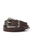 MITCHELL OGILVIE | Western Belt Leaves On Buckle | Dark Brown