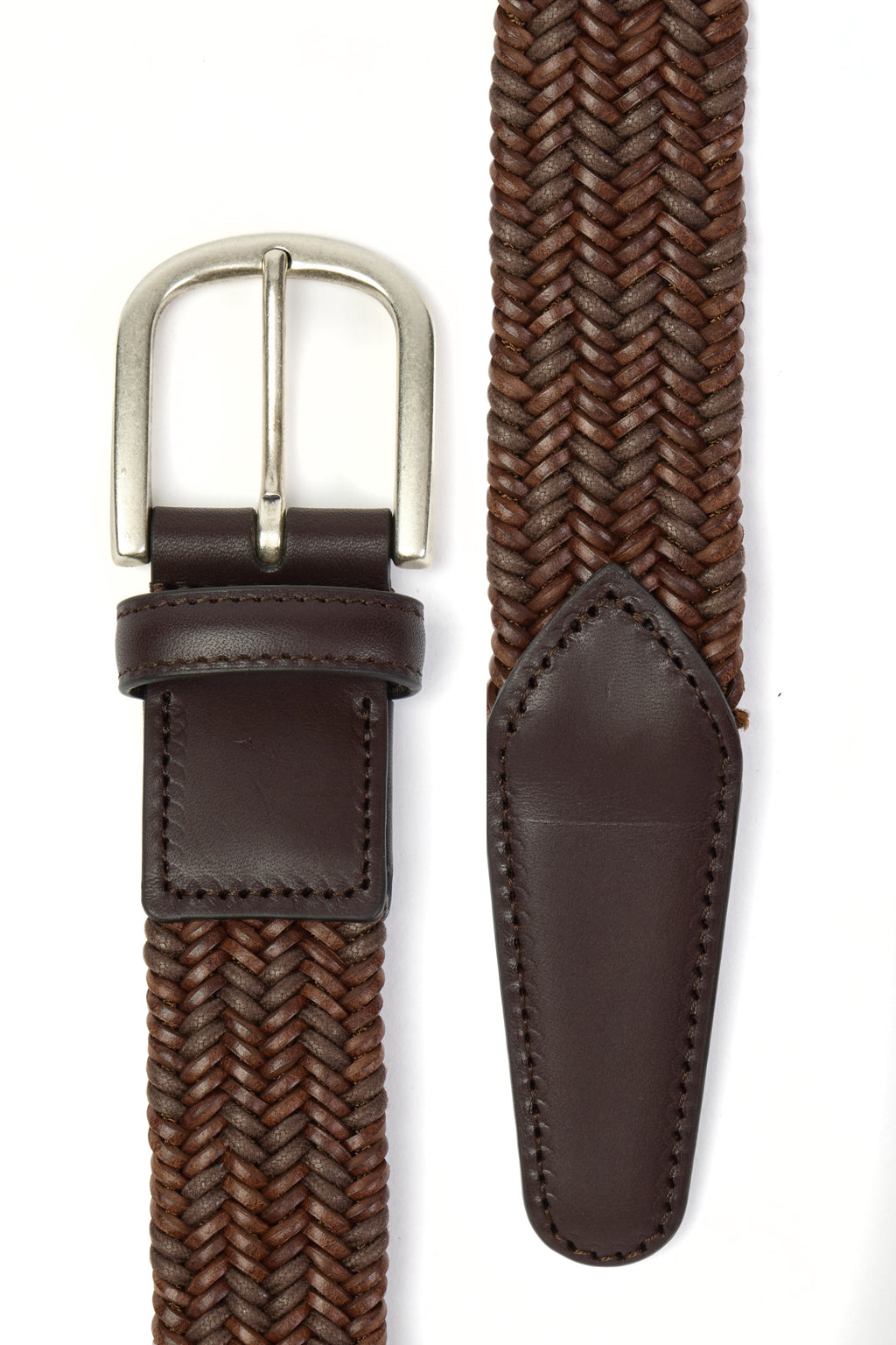 CANALI | Two-Tone Belt | Tan Brown