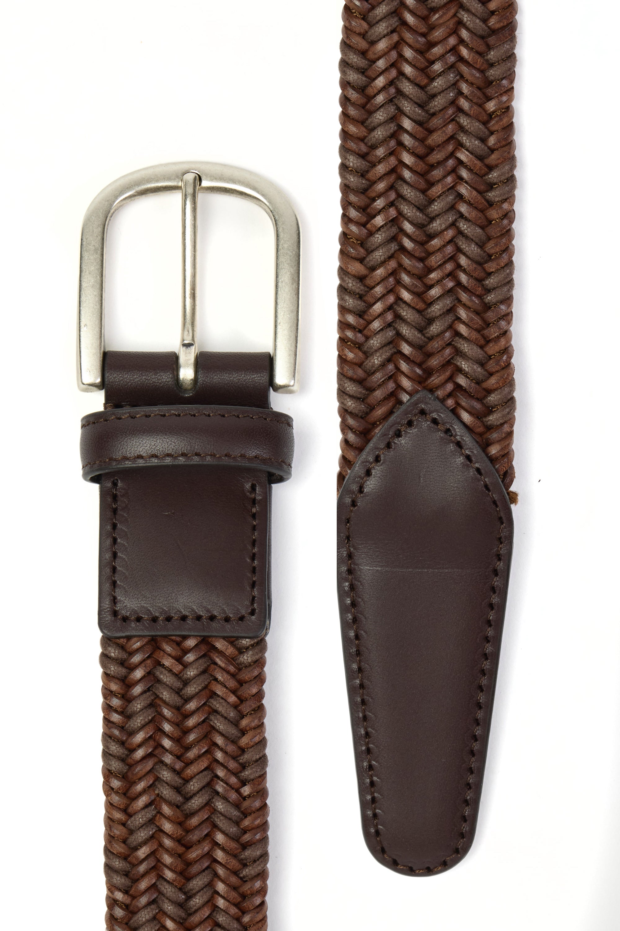 CANALI | Two-Tone Belt | Tan Brown