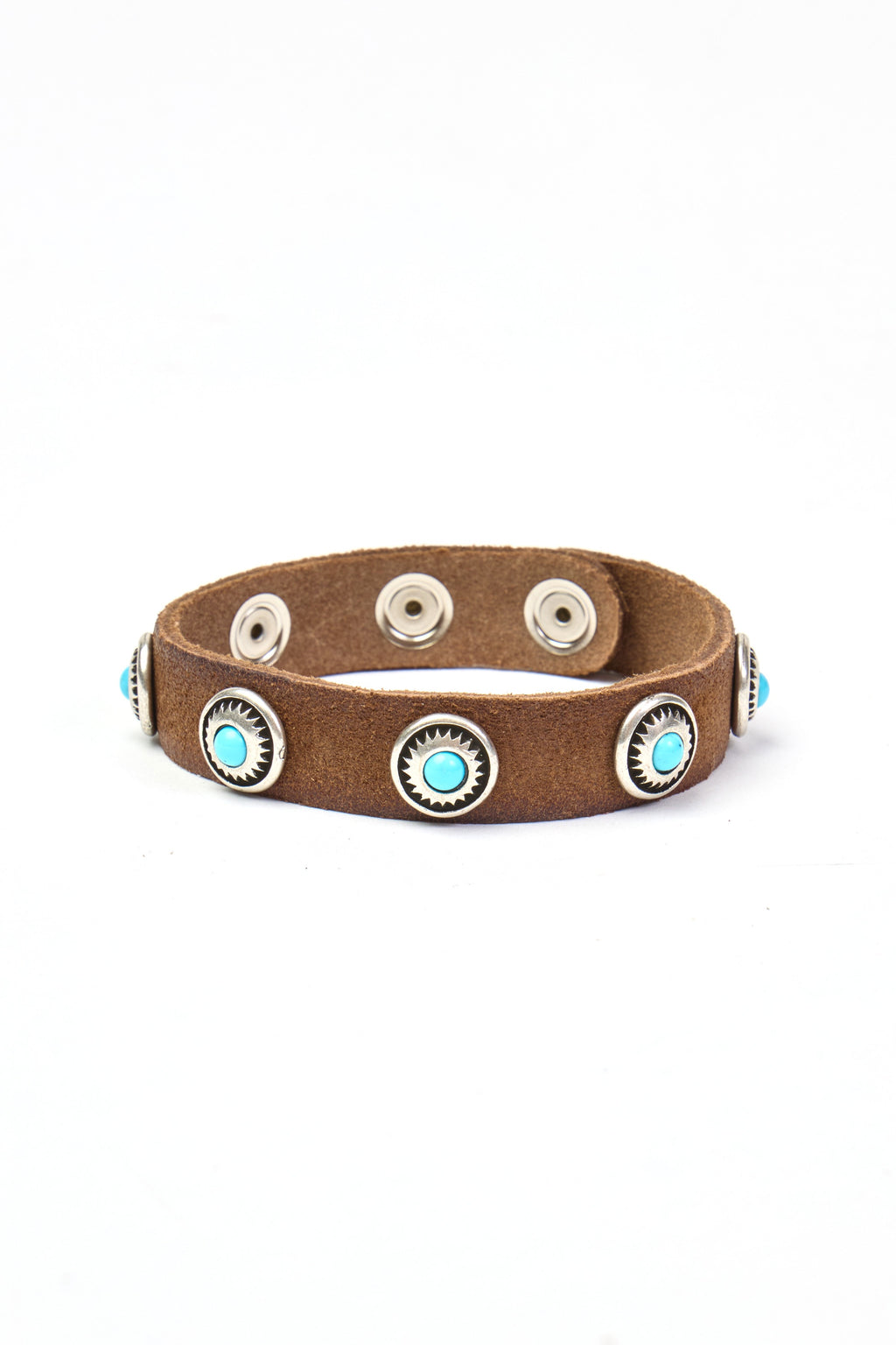 MITCHELL OGILVIE | Western Bracelet Turquoise Studs | Brown