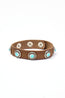 MITCHELL OGILVIE | Western Bracelet Turquoise Studs | Brown