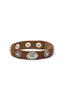 MITCHELL OGILVIE | Western Bracelet Turquoise & Silver Studs | Brown