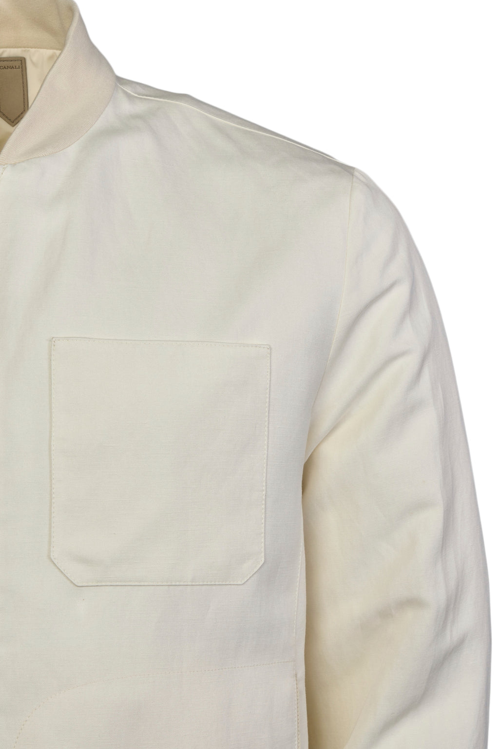 CANALI | Reversible Linen & Silk Jacket | Off-White