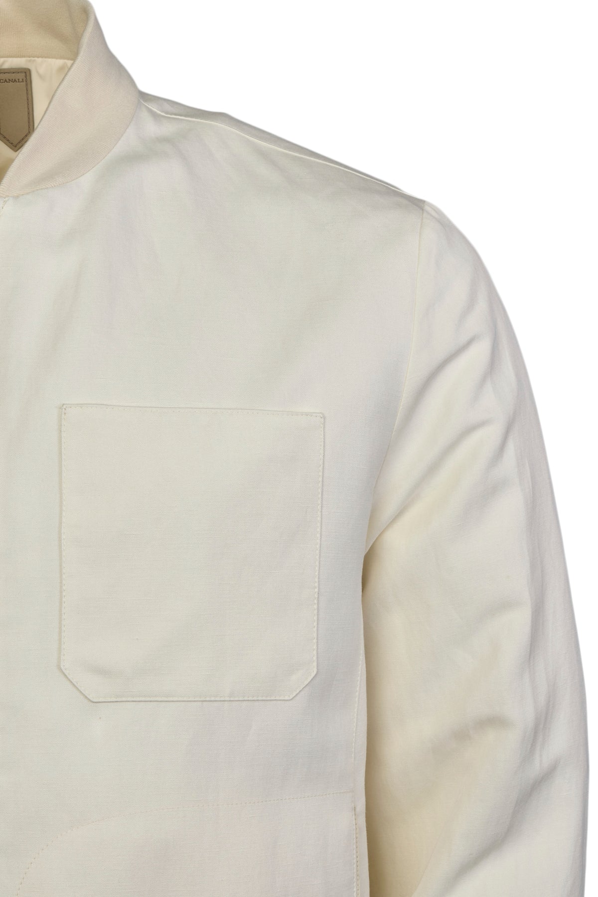 CANALI | Reversible Linen & Silk Jacket | Off-White