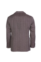 BRUNELLO CUCINELLI | Double Breast Herringbone Jacket | Brown