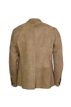 CANALI | Unlined Suede Blazer | Sand