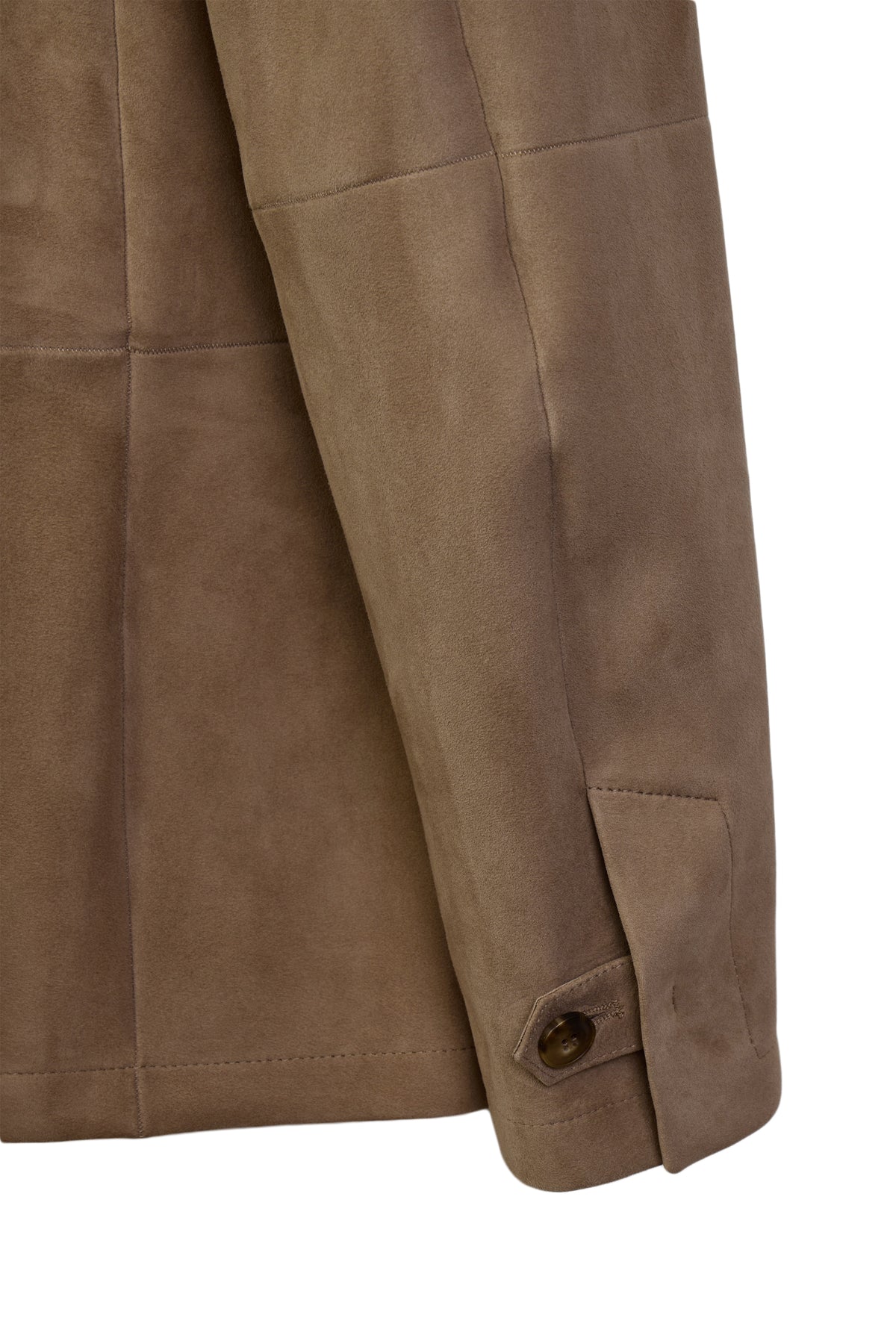 CANALI | Unlined Suede Blazer | Sand