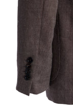 BRUNELLO CUCINELLI | Double Breast Herringbone Jacket | Brown