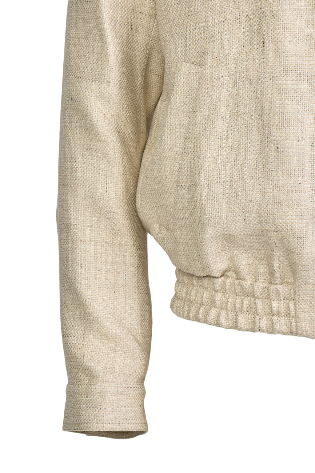 BRUNELLO CUCINELLI | Woven Bomber Jacket | Sand