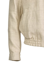 BRUNELLO CUCINELLI | Woven Bomber Jacket | Sand
