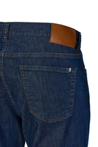 CANALI | Jeans With Brown Stitching | Dark Denim