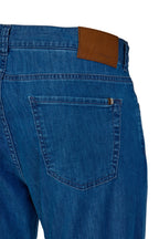 CANALI | Jeans With Brown Stitching | Light Denim