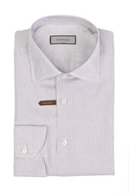 CANALI | Cross-Check Pattern Shirt | Dark Brown