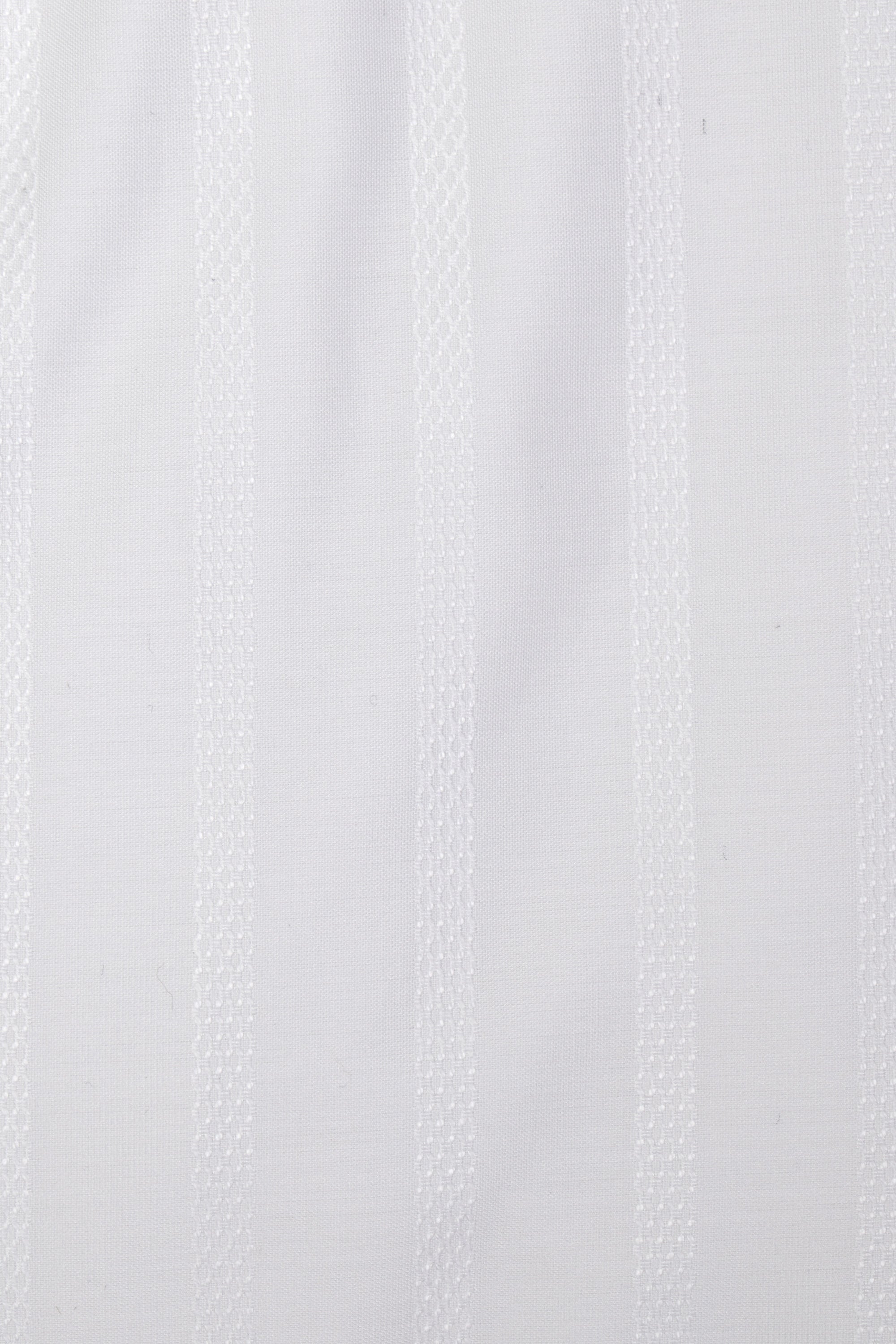 CANALI | Embroidered Stripe Dinner Shirt | White