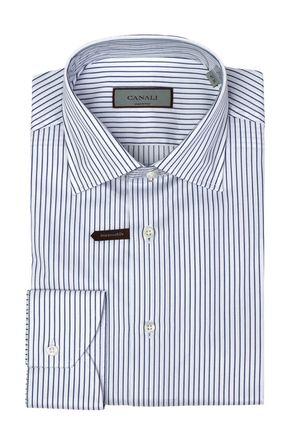 CANALI | Striped Shirt | Navy & White