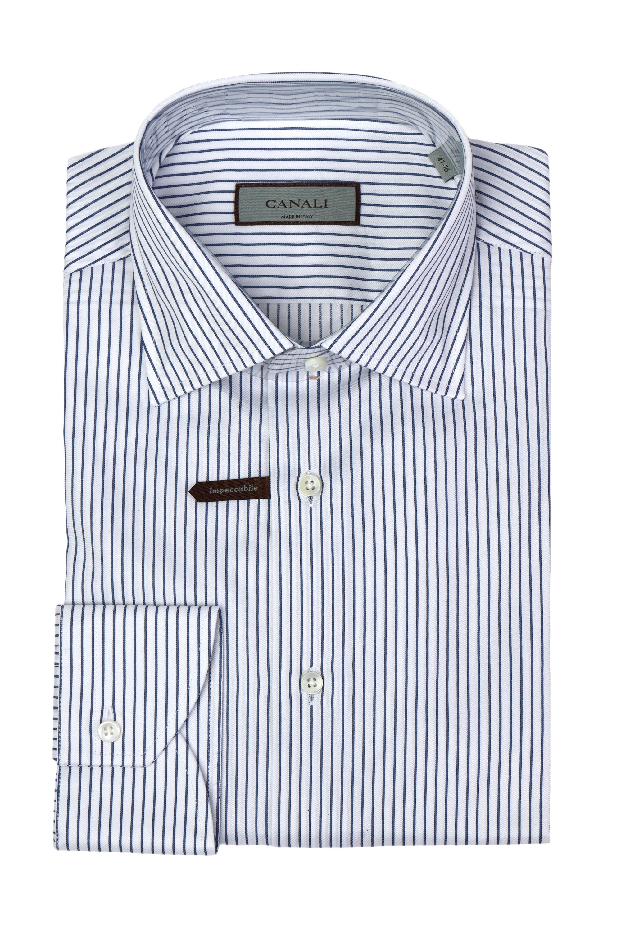 CANALI | Striped Shirt | Navy & White