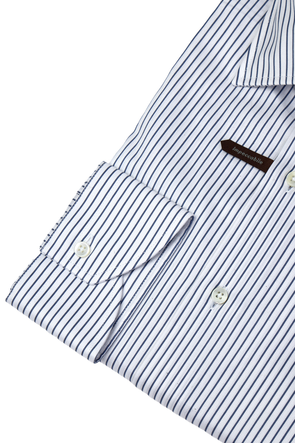 CANALI | Striped Shirt | Navy & White