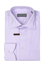 CANALI | Textured Cotton Shirt | Purple